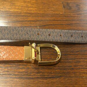 Michael Kors reversible patterned belt